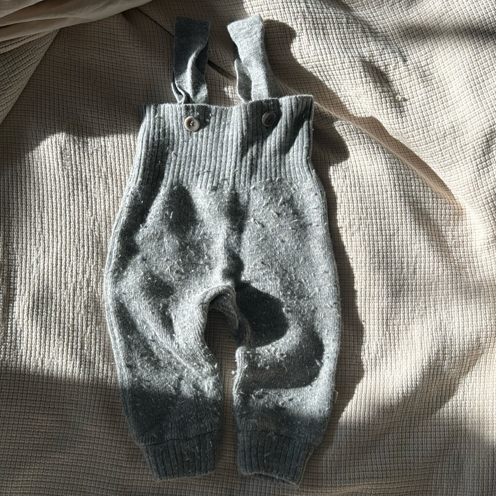 Disana merino wool dungarees overalls